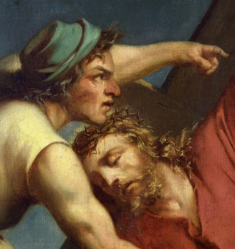 Cristo cade sotto la croce - dettaglio, attribuibile